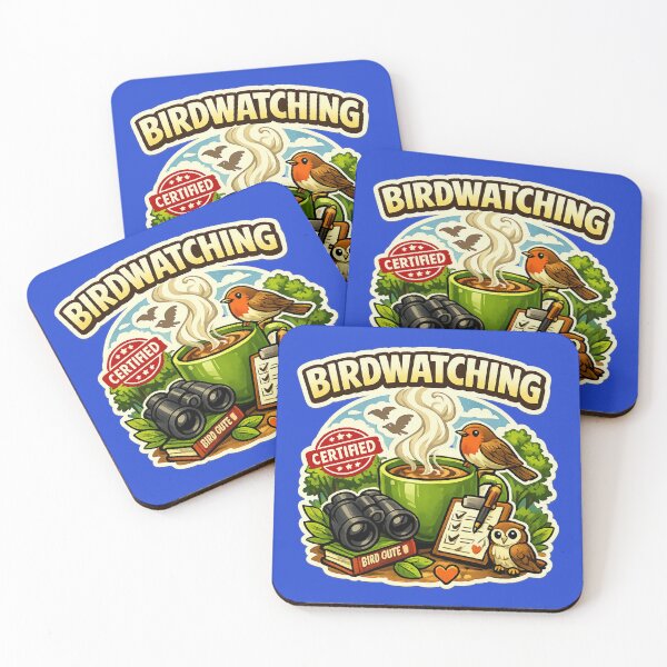 Item preview, Birdwatching Fuel – Coffee & Binoculars Cozy Birdwatcher Design designed and sold by stevenwoodcock.