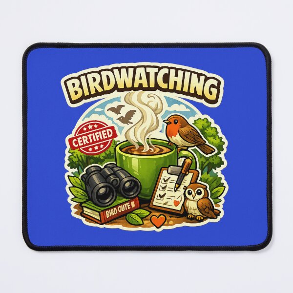 Item preview, Birdwatching Fuel – Coffee & Binoculars Cozy Birdwatcher Design designed and sold by stevenwoodcock.