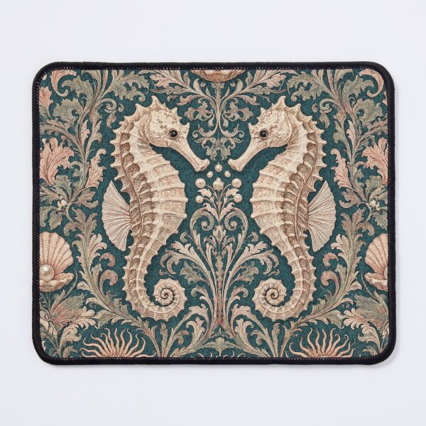 Item preview, Seahorse Fresco after William Morris pattern design designed and sold by Vintage Designs +.