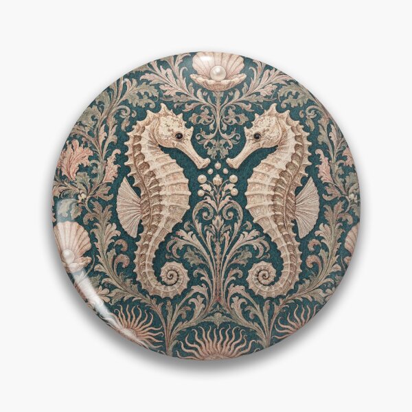 Item preview, Seahorse Fresco after William Morris pattern design designed and sold by Vintage Designs +.
