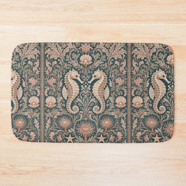 Item preview, Seahorse Fresco after William Morris pattern design designed and sold by Vintage Designs +.