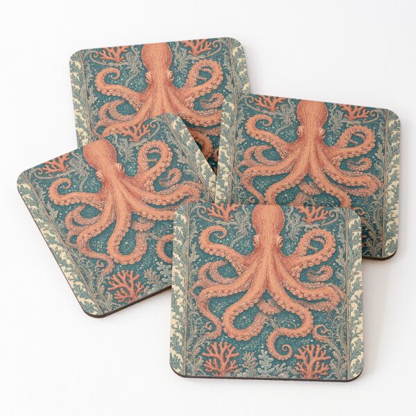 Item preview, Octopus Fresco after William Morris pattern design designed and sold by Vintage Designs +.