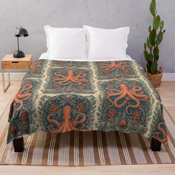 Item preview, Octopus Fresco after William Morris pattern design designed and sold by Vintage Designs +.