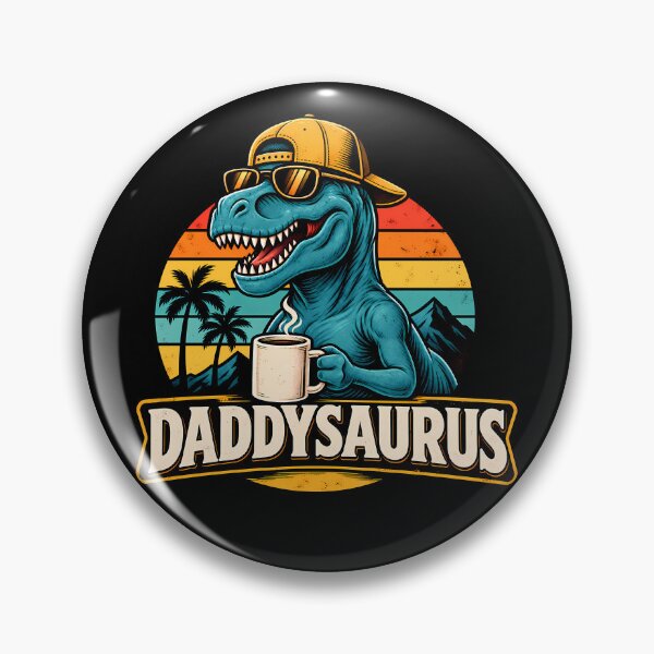 Item preview, Daddysaurus Funny Dinosaur Dad Retro designed and sold by RetroOddity.