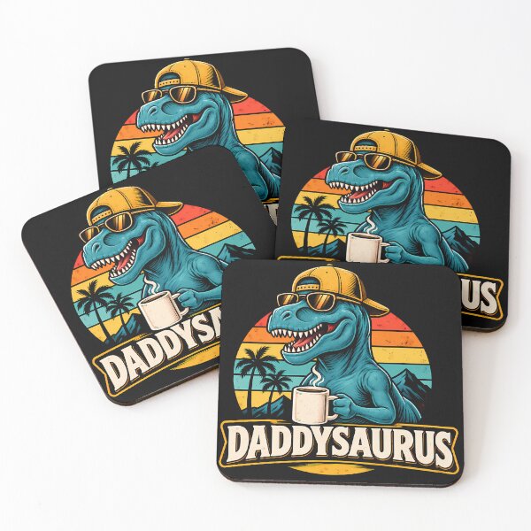 Item preview, Daddysaurus Funny Dinosaur Dad Retro designed and sold by RetroOddity.