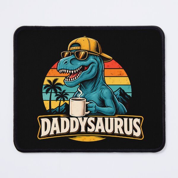 Item preview, Daddysaurus Funny Dinosaur Dad Retro designed and sold by RetroOddity.