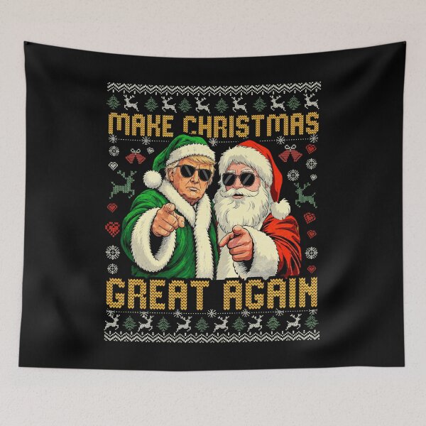 Item preview, Make Christmas Great Again Trump Santa Ugly Sweater  designed and sold by schoolofbullies.