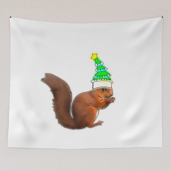 Item preview, Ash the Squirrel Wearing a tree hat – animalzinhats designed and sold by Ashley’sAnimalz.