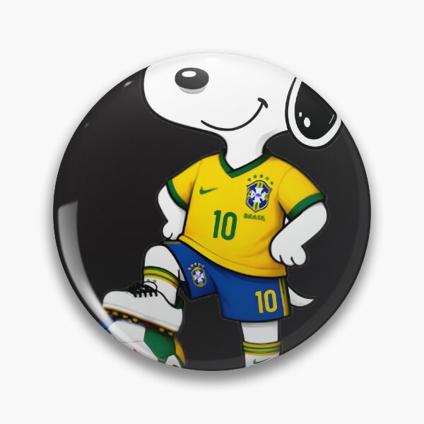 Item preview, Funny Snoopy Soccer Player Design Inspired by Brazil World Cup Team designed and sold by MasonTheGamer.