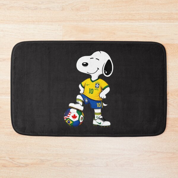 Item preview, Funny Snoopy Soccer Player Design Inspired by Brazil World Cup Team designed and sold by MasonTheGamer.