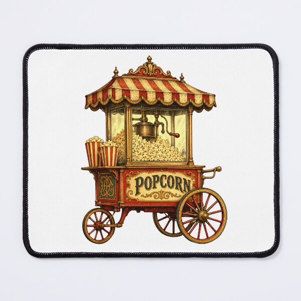Item preview, Vintage Circus Popcorn Cart designed and sold by Impossible Archive.