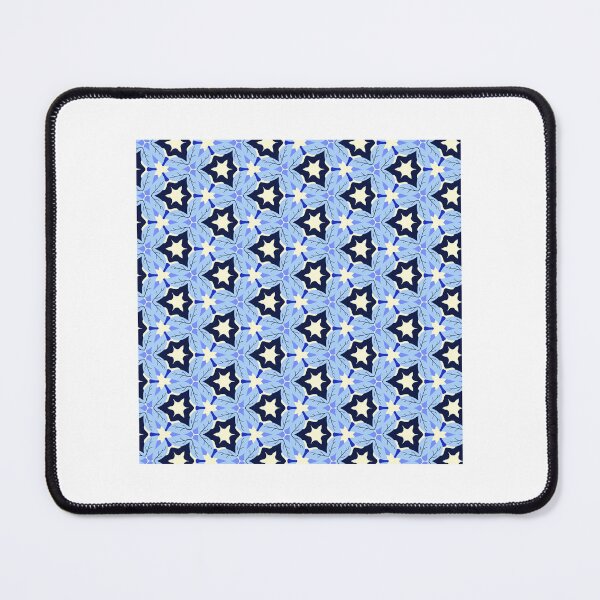 Item preview, Soft Blue Botanical Starburst Pattern designed and sold by wunschelyssa.