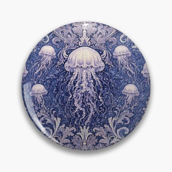 Item preview, Jellyfish deep sea Fresco after William Morris pattern design designed and sold by Vintage Designs +.