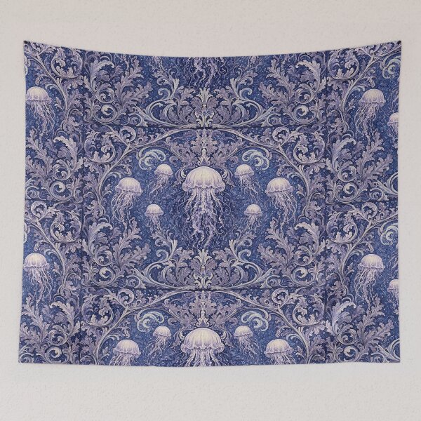 Item preview, Jellyfish deep sea Fresco after William Morris pattern design designed and sold by Vintage Designs +.
