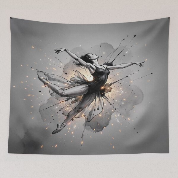 Item preview, Ballet Dancer – Ink Burst & Motion Glow, Monet Inspired designed and sold by FotoworldEdel.
