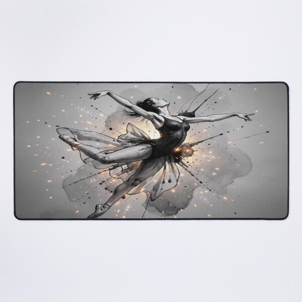 Item preview, Ballet Dancer – Ink Burst & Motion Glow, Monet Inspired designed and sold by FotoworldEdel.