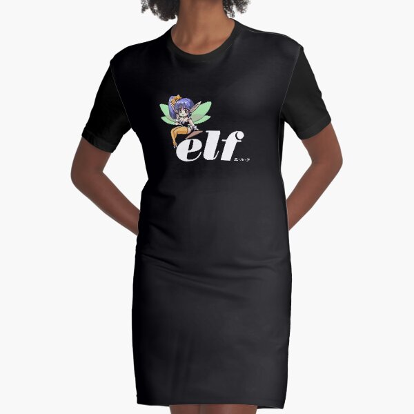 Pixel élf Co. Japan Logo Graphic T-Shirt Dress
