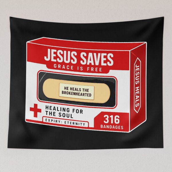 Item preview, Psalm 147:3 He Heals The Brokenhearted And Binds Up Their Wounds designed and sold by plushism.