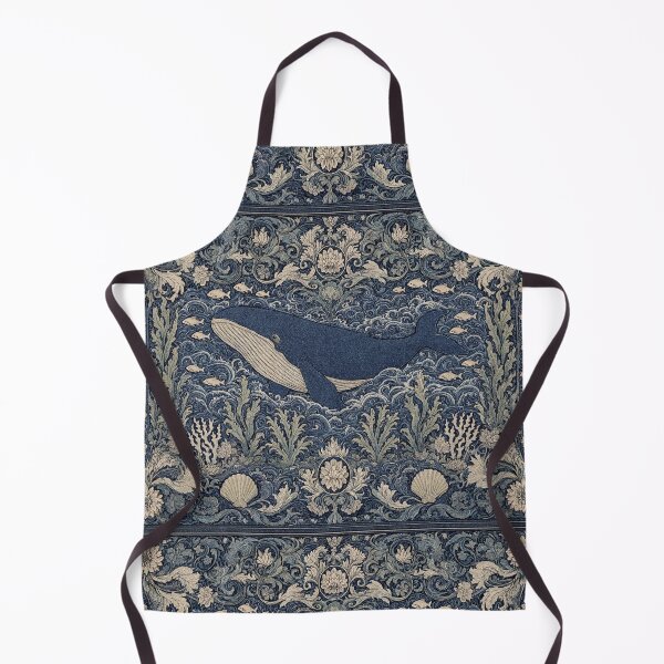 Item preview, Beautiful Whale deep sea Fresco after William Morris pattern design designed and sold by Vintage Designs +.