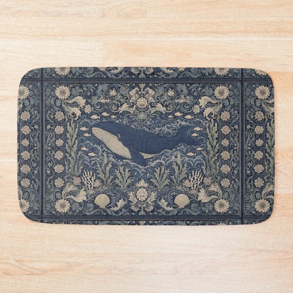 Item preview, Beautiful Whale deep sea Fresco after William Morris pattern design designed and sold by Vintage Designs +.