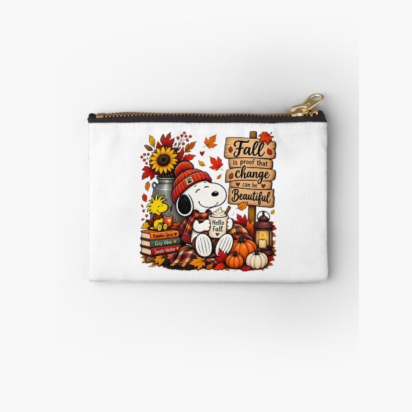 Item preview, Snoopy Cozy Autumn Scene with Hello Fall Vignette Illustration designed and sold by MasonTheGamer.