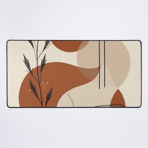 Item preview, Terracotta Botanical Abstract - Minimalist Scandinavian Wall Art designed and sold by nhk999.
