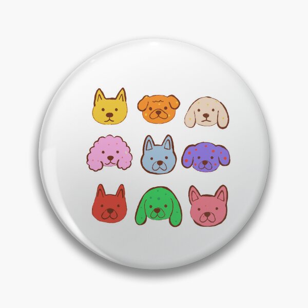 Item preview, Dog Breeds Sticker Pack - Nine Deadpan Dog Faces designed and sold by BysonDesigns.