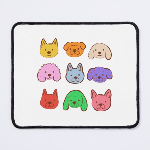 Item preview, Dog Breeds Sticker Pack - Nine Deadpan Dog Faces designed and sold by BysonDesigns.