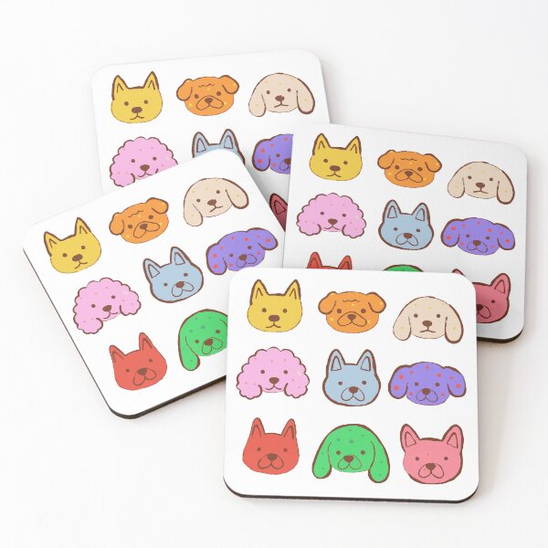 Item preview, Dog Breeds Sticker Pack - Nine Deadpan Dog Faces designed and sold by BysonDesigns.
