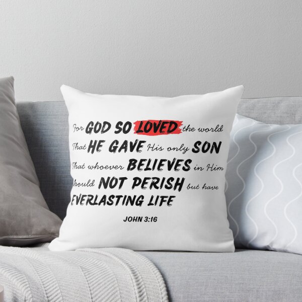 Item preview, John 3:16 – For God So Loved the World | Christian Bible Verse Design designed and sold by Conduit Tees.