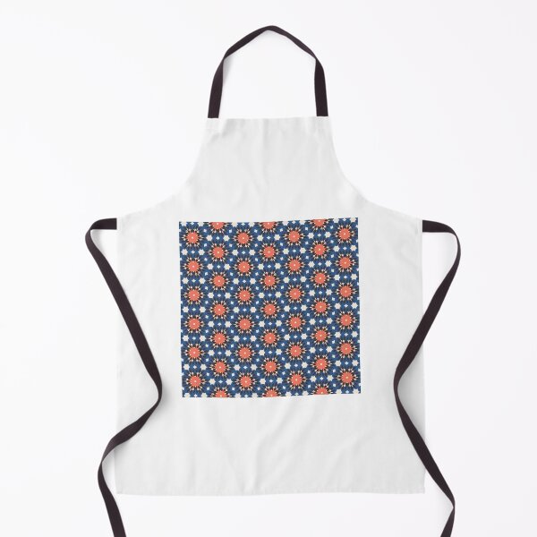 Item preview, Midnight Blue Coral Floral Geometry Pattern designed and sold by wunschelyssa.