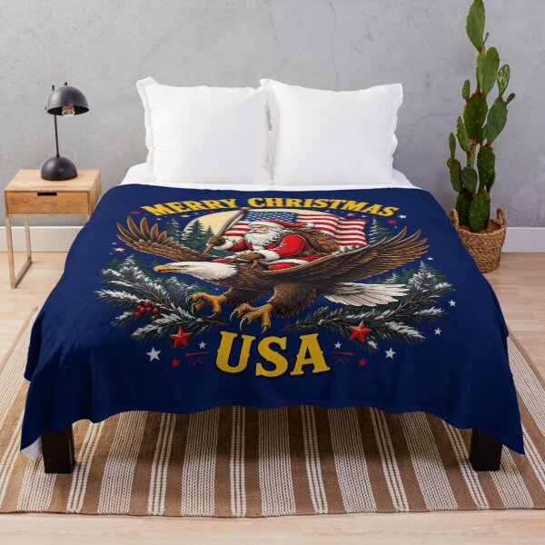 Item preview, Merry Christmas USA Eagle designed and sold by baronpatter.