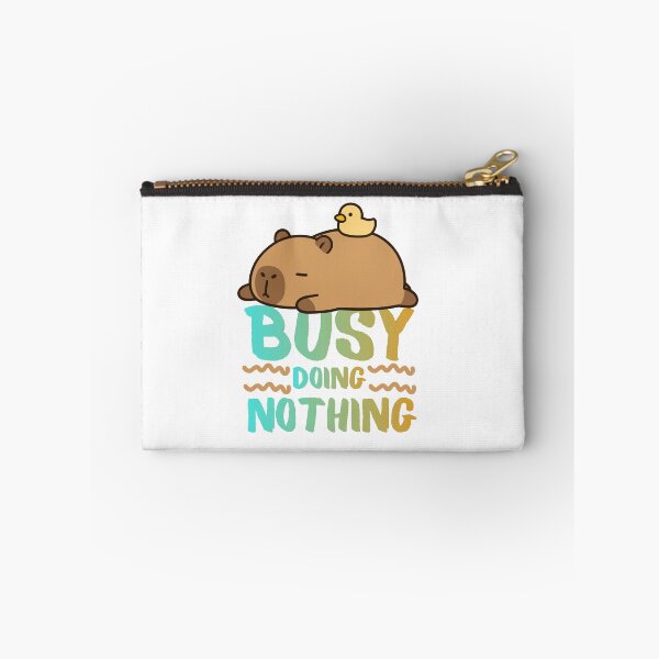 Item preview, Busy Doing Nothing T-Shirt - Cute Capybara and Duck Shirt - Funny Lazy Animal Graphic Tee, Chill Capybara Lover Gift, Sarcastic Humor Shirt designed and sold by MaybeeShirts.