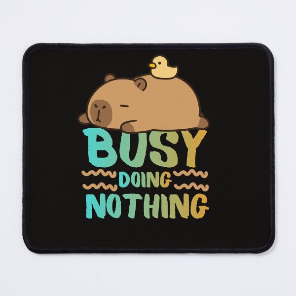 Item preview, Busy Doing Nothing T-Shirt - Cute Capybara and Duck Shirt - Funny Lazy Animal Graphic Tee, Chill Capybara Lover Gift, Sarcastic Humor Shirt designed and sold by MaybeeShirts.