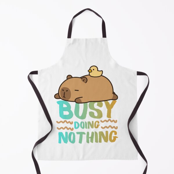 Item preview, Busy Doing Nothing T-Shirt - Cute Capybara and Duck Shirt - Funny Lazy Animal Graphic Tee, Chill Capybara Lover Gift, Sarcastic Humor Shirt designed and sold by MaybeeShirts.