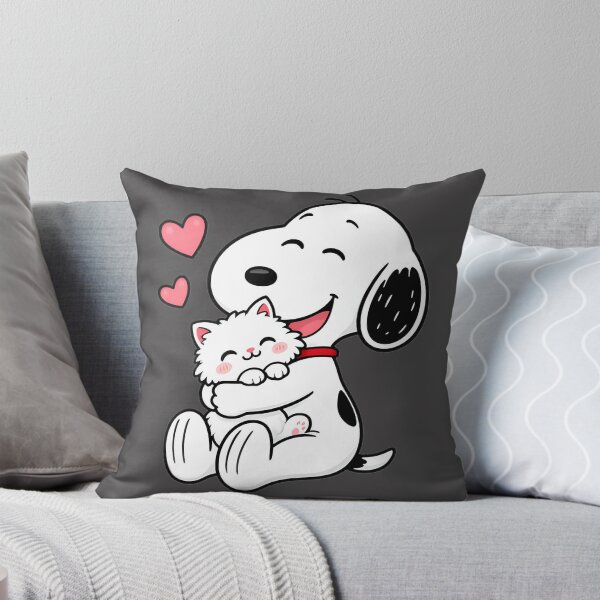 Item preview, Cute Snoopy Inspired Dog Hugging Adorable Kitten Illustration designed and sold by MasonTheGamer.