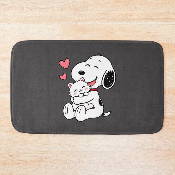 Item preview, Cute Snoopy Inspired Dog Hugging Adorable Kitten Illustration designed and sold by MasonTheGamer.
