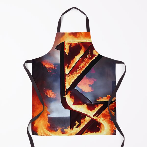 Item preview, Blazing Fiery Abstract Typography Art of Alphabet Letters K V X in Flames. designed and sold by Giulivo Store Graphic.