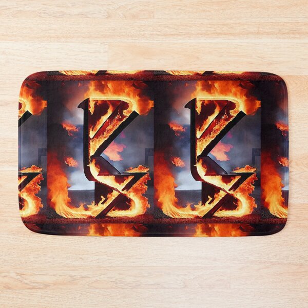 Item preview, Blazing Fiery Abstract Typography Art of Alphabet Letters K V X in Flames. designed and sold by Giulivo Store Graphic.