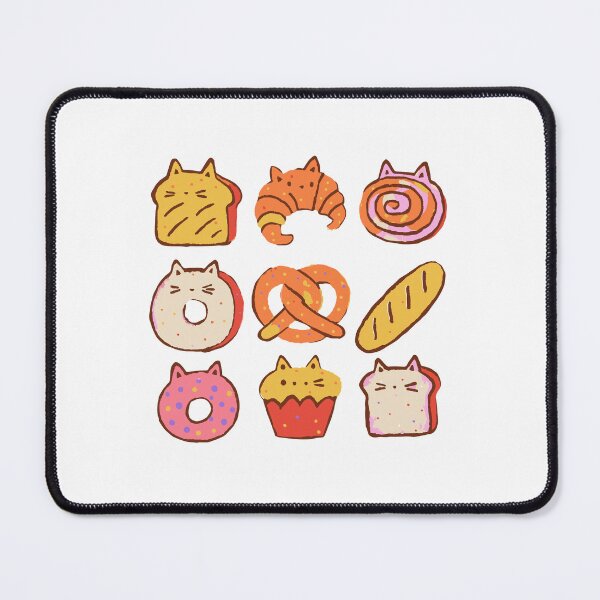 Item preview, Cat Bakery Sticker Pack - Cat Loaf, Croissant, Bagel designed and sold by BysonDesigns.