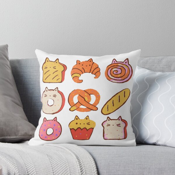 Item preview, Cat Bakery Sticker Pack - Cat Loaf, Croissant, Bagel designed and sold by BysonDesigns.