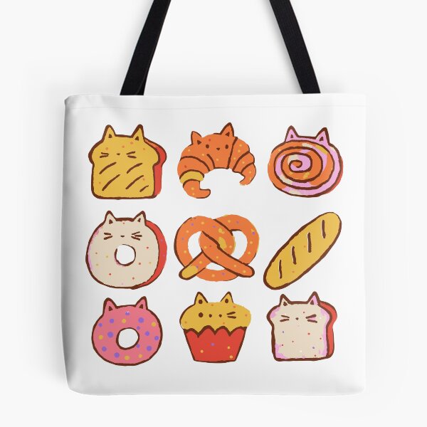 Item preview, Cat Bakery Sticker Pack - Cat Loaf, Croissant, Bagel designed and sold by BysonDesigns.