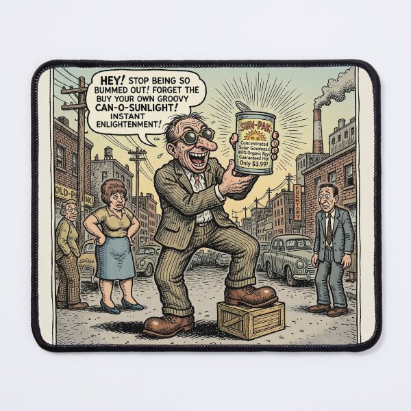 Item preview, Can-o-Sunlight: Vintage Underground Comix Satire Pop Art Print designed and sold by FreiherrPK.