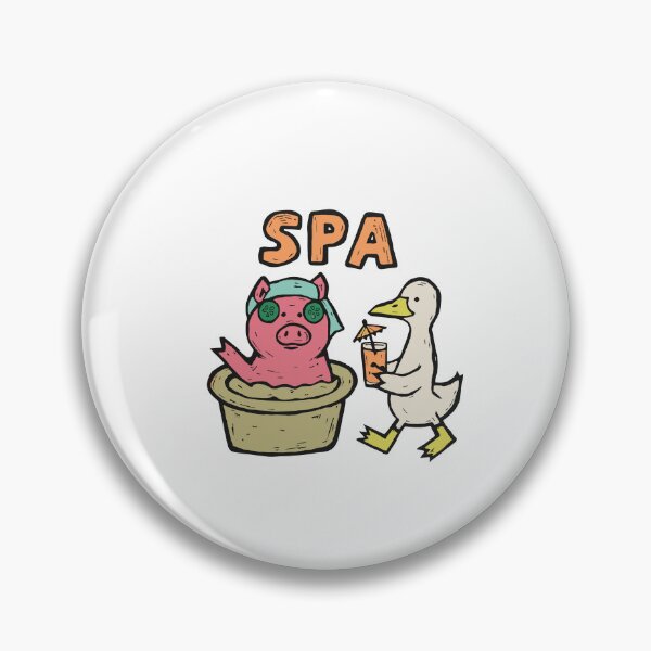 Item preview, Spa - Pig Relaxing in a Mud Bath designed and sold by BysonDesigns.