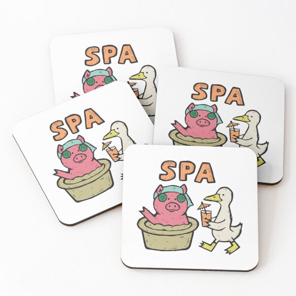 Item preview, Spa - Pig Relaxing in a Mud Bath designed and sold by BysonDesigns.