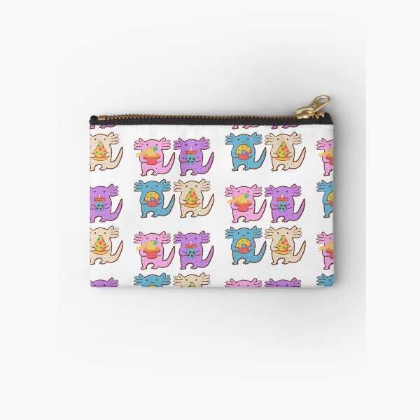 Item preview, Axolotl Snacks Sticker Pack - Ramen, Boba, Donut, Pizza designed and sold by BysonDesigns.