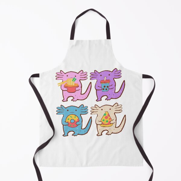 Item preview, Axolotl Snacks Sticker Pack - Ramen, Boba, Donut, Pizza designed and sold by BysonDesigns.