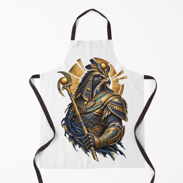 Item preview, Egyptian Falcon Guardian | Gold and Lapis Pharaoh Art designed and sold by RAX Mirth Studio.