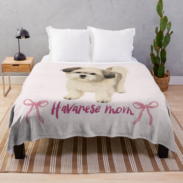 Artikelvorschau, Havanese Mom Coquette Bow Dog Lover Gift entworfen und verkauft von eigenart-sylvia.