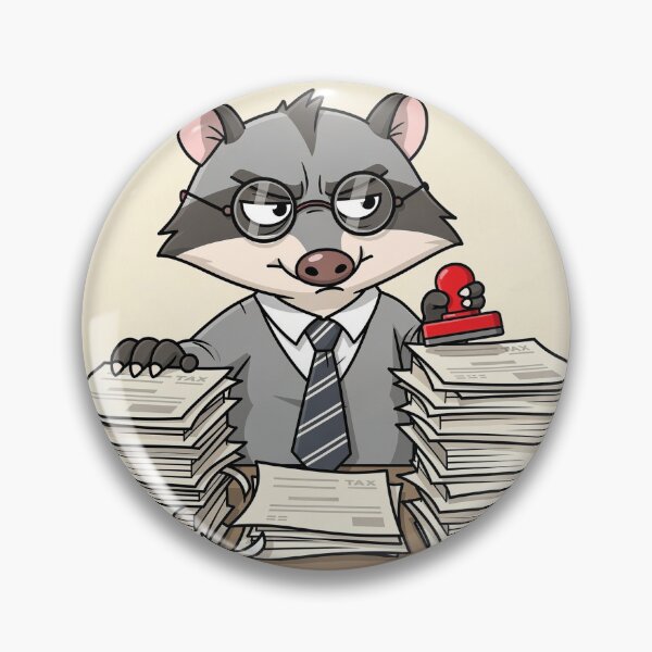 Item preview, The Extremely Serious Opossum Tax Auditor designed and sold by PictorialWhimsy.